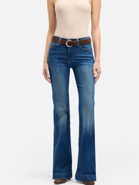 7 For All Mankind Denim - 7 For All Mankind Dojo Jeans 29 Low Rise Flare Wide Leg Y2K Medium Wash
